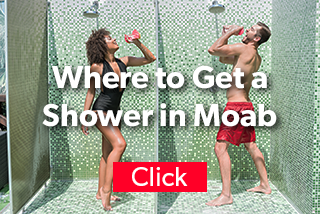 Where to get a shower in Moab.