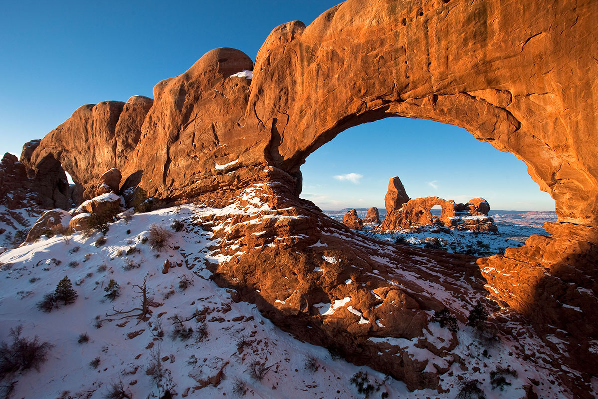 Snowy arches