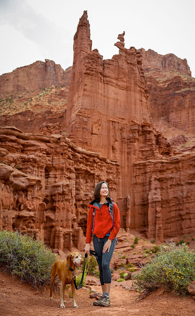 Pet friendly hiking at Fisher Towers