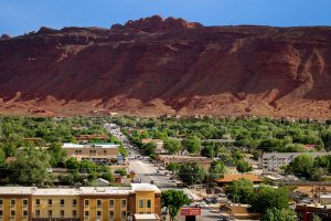 The town of Moab.