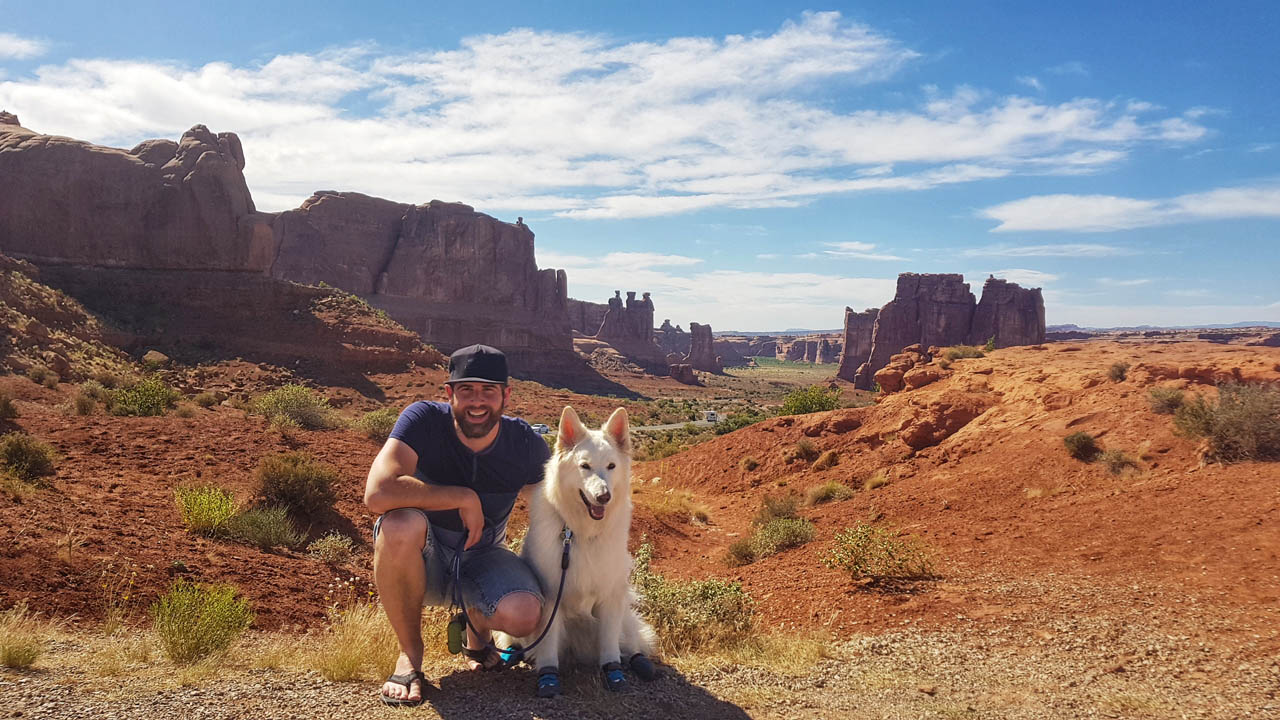 Mark & Mya in Arches National Park