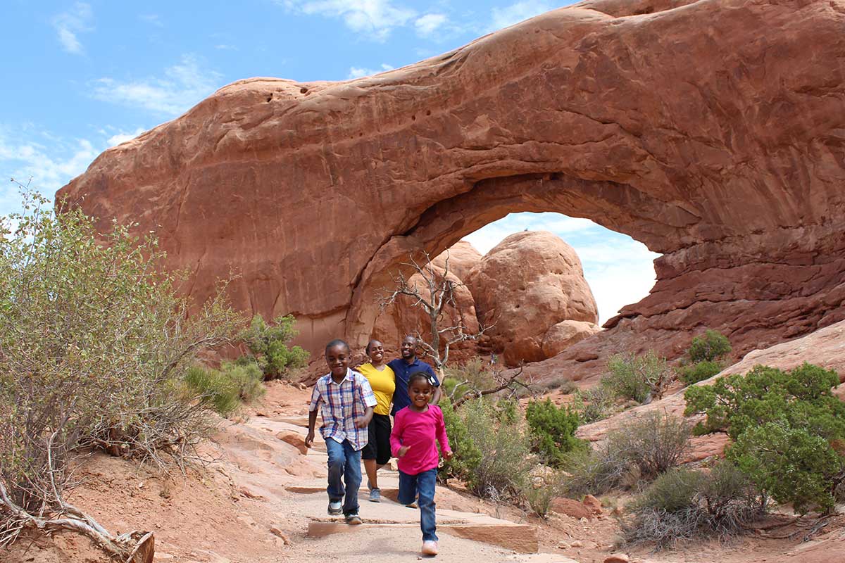 Hiking in Arches National Park