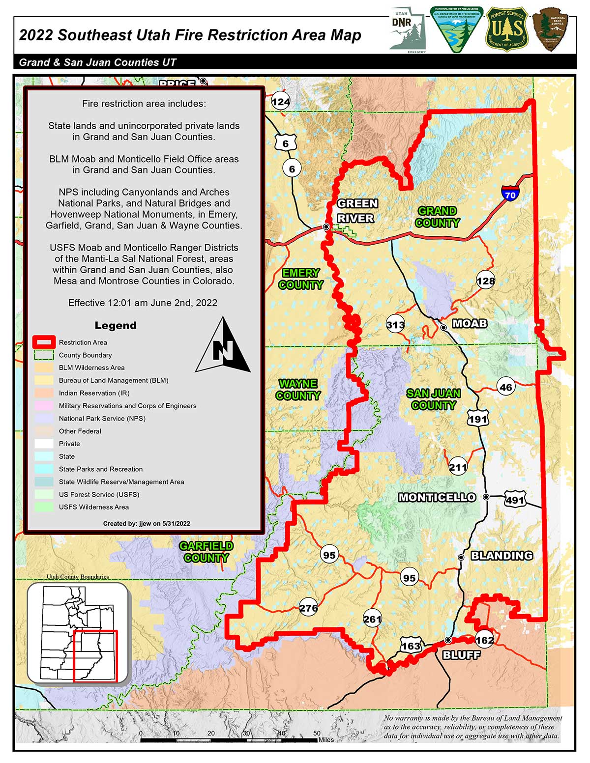 SE Utah Fire Restrictions