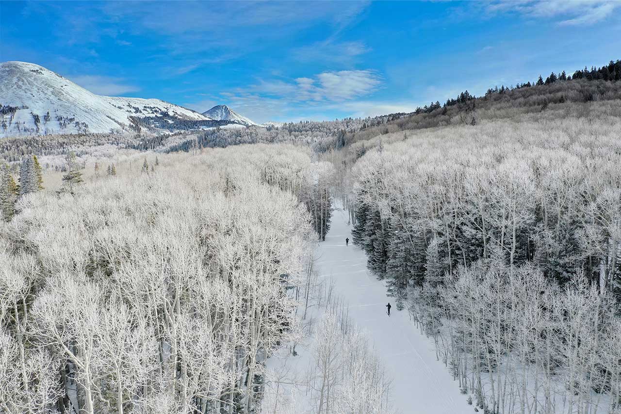 Skiing in Moab's La Sal Mountains