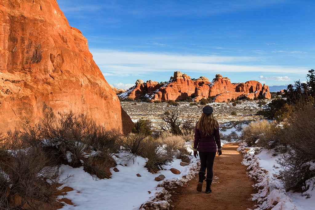 Winter in Arches National Park